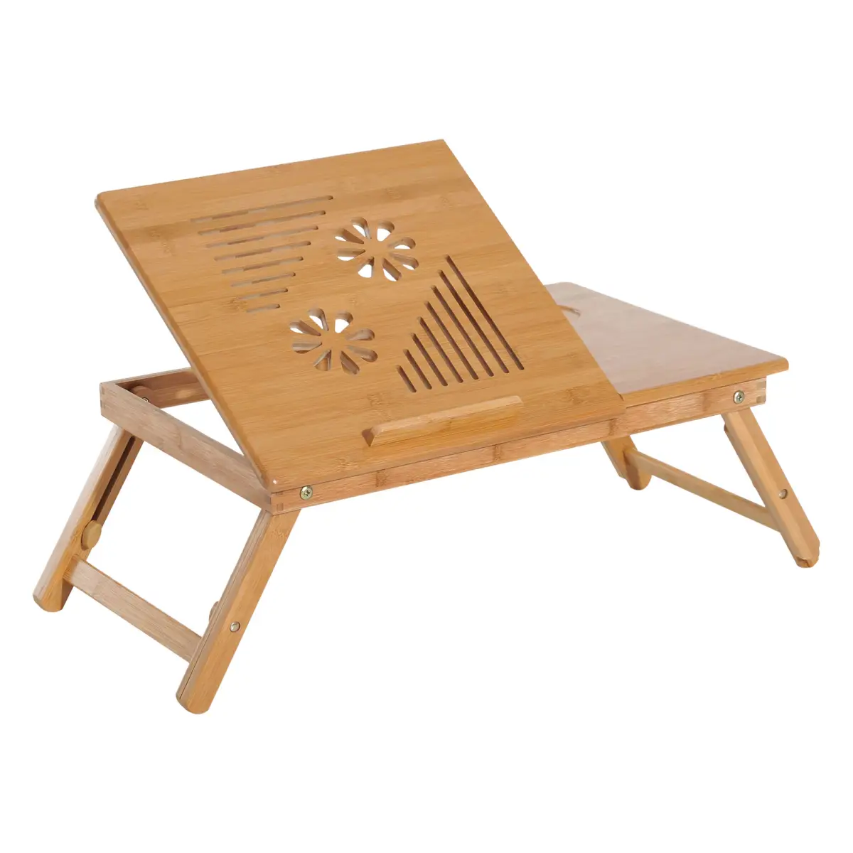 Unbranded Portable Laptop Desk Notebook Tray PC Bed Drawer Adjustable Bamboo HOMCOM - Desk