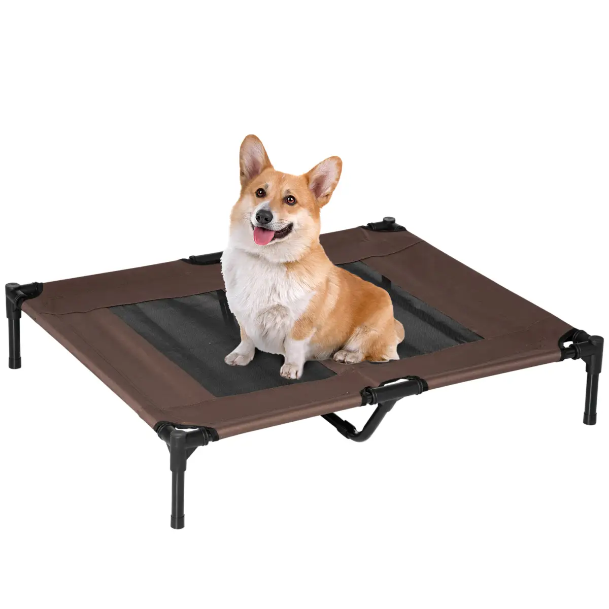 Pawhut Pet Bed Raised Cot Dog Cat Elevated Puppy Hammock Camping Portable Waterproof - Dog Beds