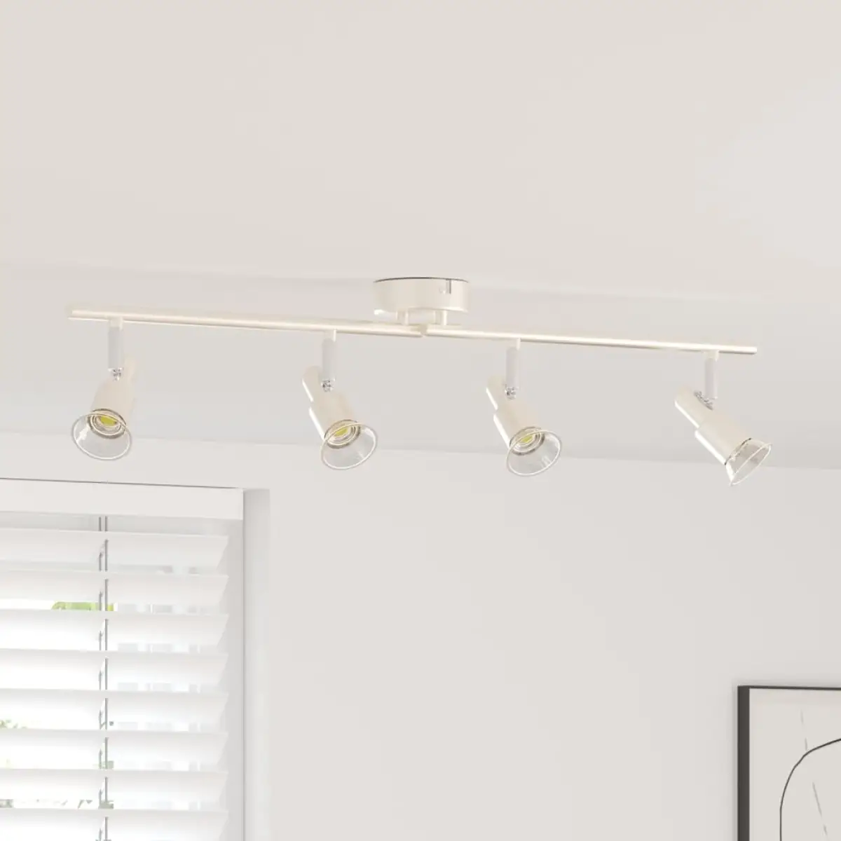 vidaXL vidaXL Ceiling Spotlight with Spotlights Nickel 70 x 9 x 12.5 cm Steel - Spotlight