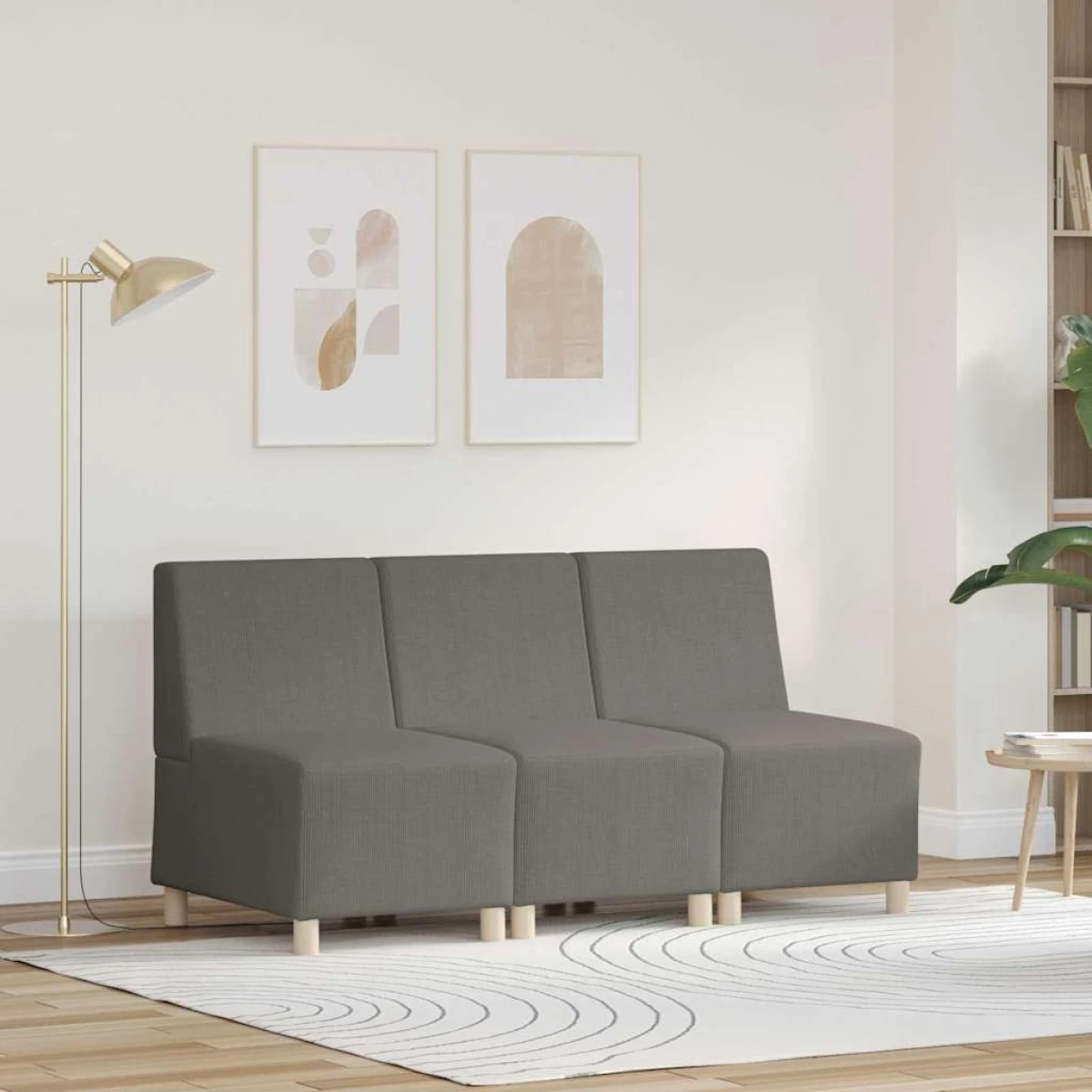 VidaXL Modular Sofa Unit 55x74x82cm Armless Design Home by vidaXL