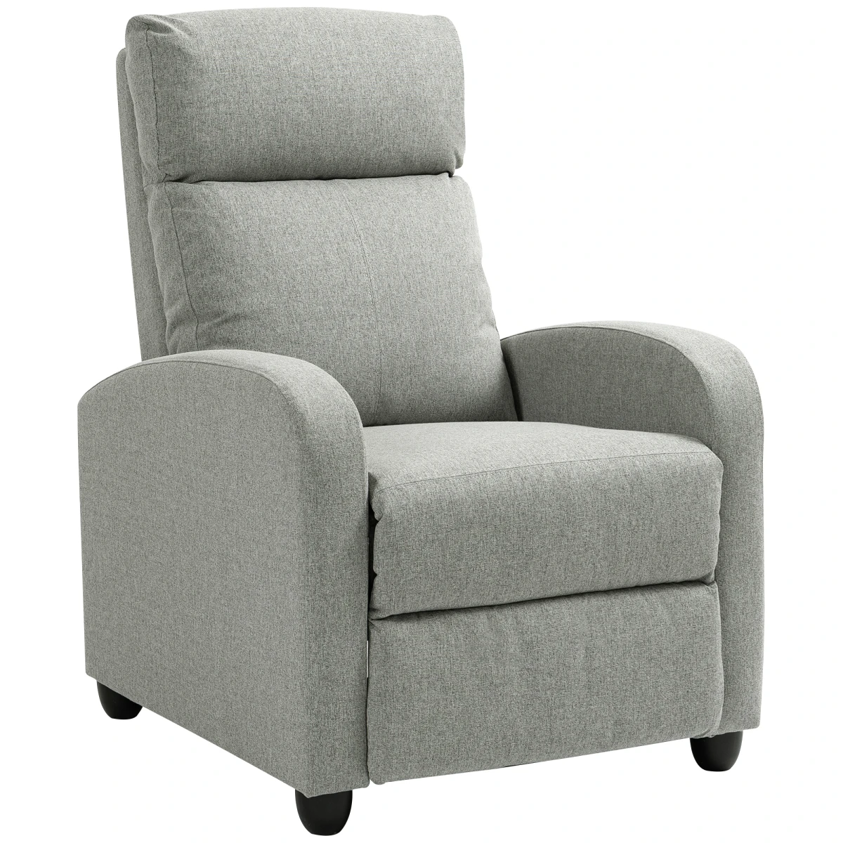 HOMCOM Linen Recliner Chair Standard Size Padded Reading - Recliner