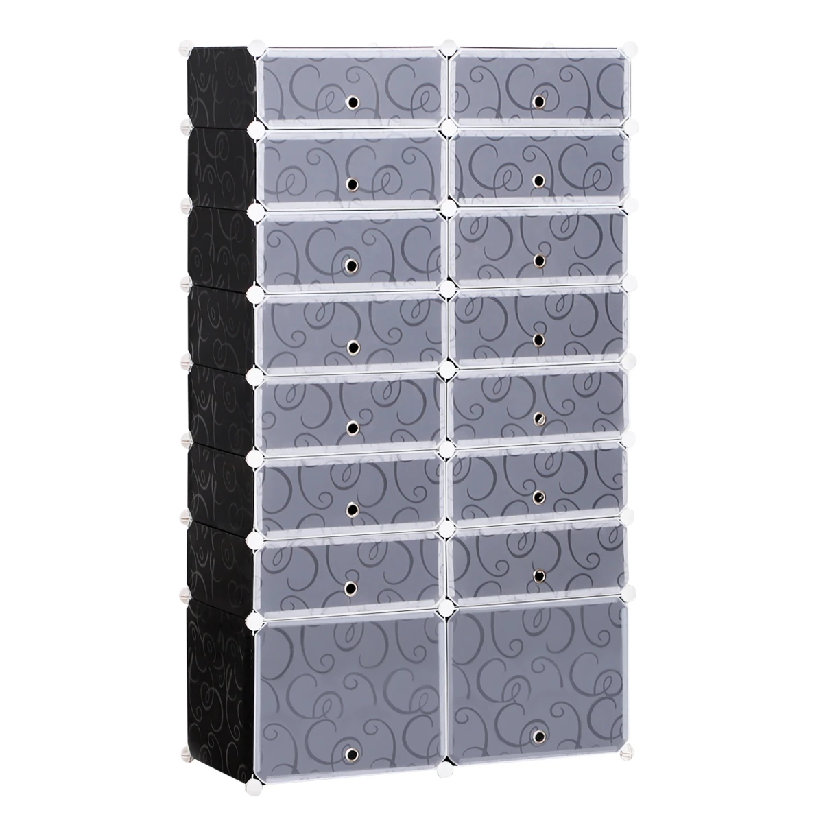 Unbranded Elite 16Cube DIY Shoe Cabinet Interlock Bedroom - Shoe Storage