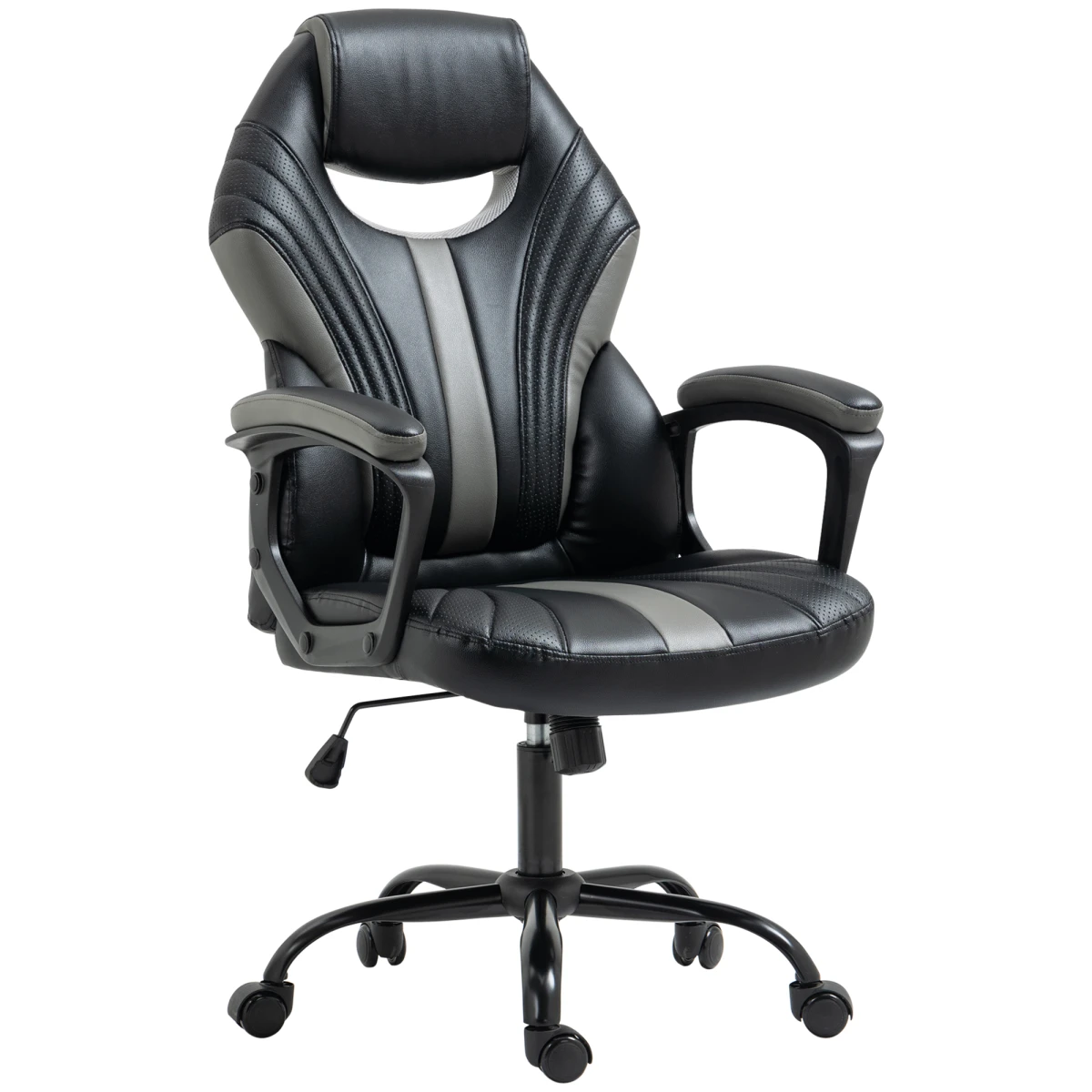 Vinsetto Vinsetto Racing Gaming Chair With Armrests Swivel Wheels Ergonomic PU Leather For Home Office Gaming - Office Chair