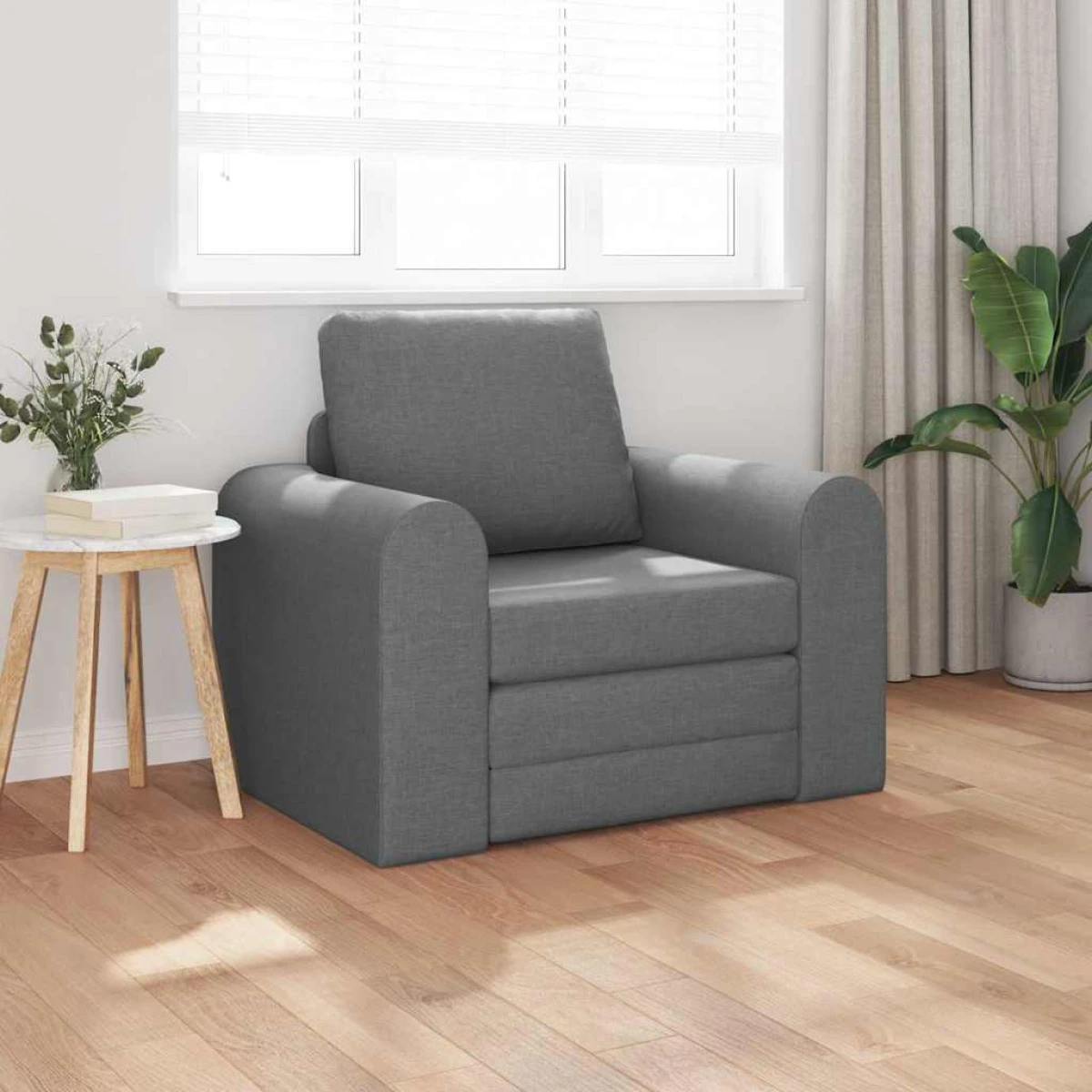 vidaXL VidaXL Armchair 98x71x83 cm Dark Grey Fabric For Reading - Sofa Bed