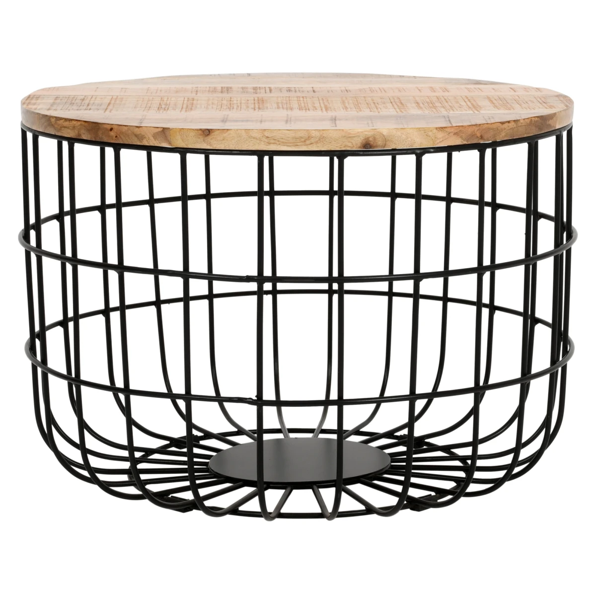 Surrey Round Coffee Table With Storage Home Decor by Indian Hub
