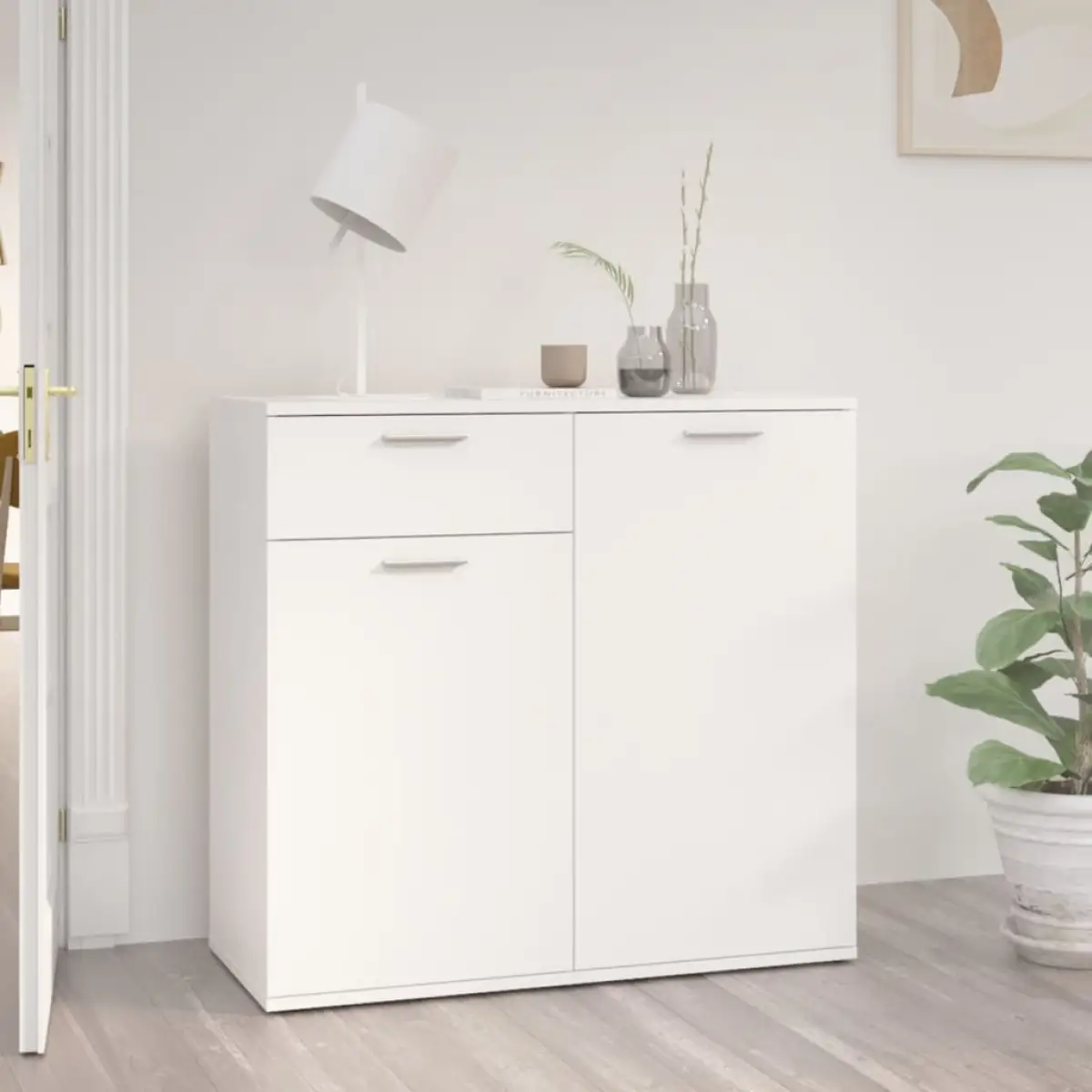 vidaXL vidaXL Sideboard White 80x36x75 cm Engineered Wood - Sideboard