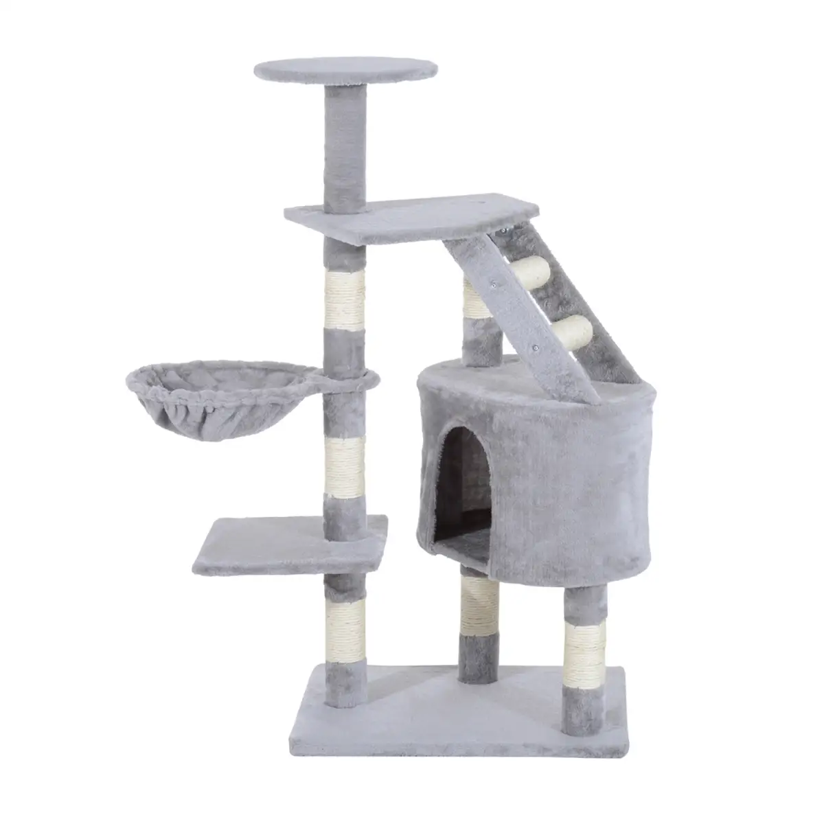 Unbranded Deluxe Cat Tree Climb Post Kitten Scratching Condo Furniture Activity Pawhut - Cat Tree
