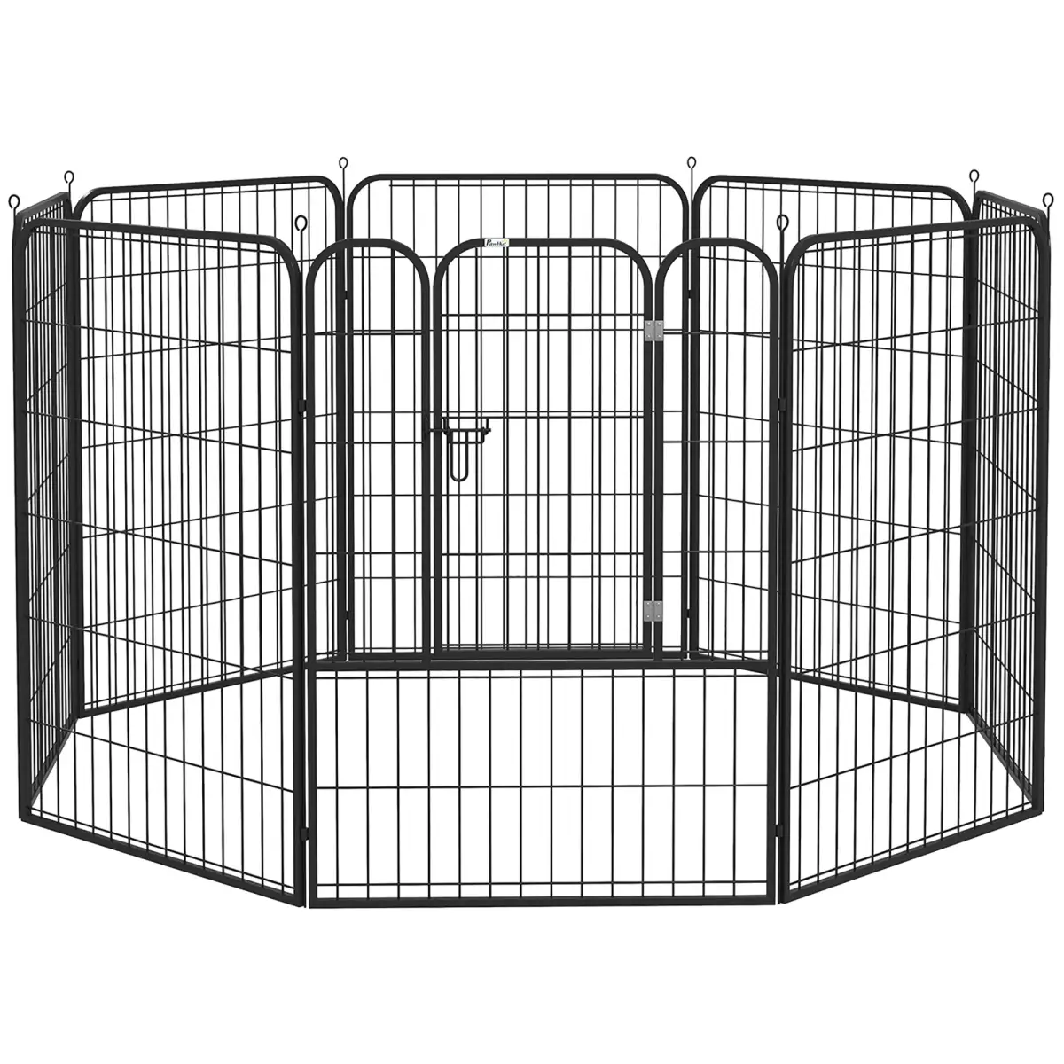 Pawhut 4 Sizes Pet Playpen Dog Rabbit Puppy Cage Folding Run Fence Metal Hutch - Pet Playpen
