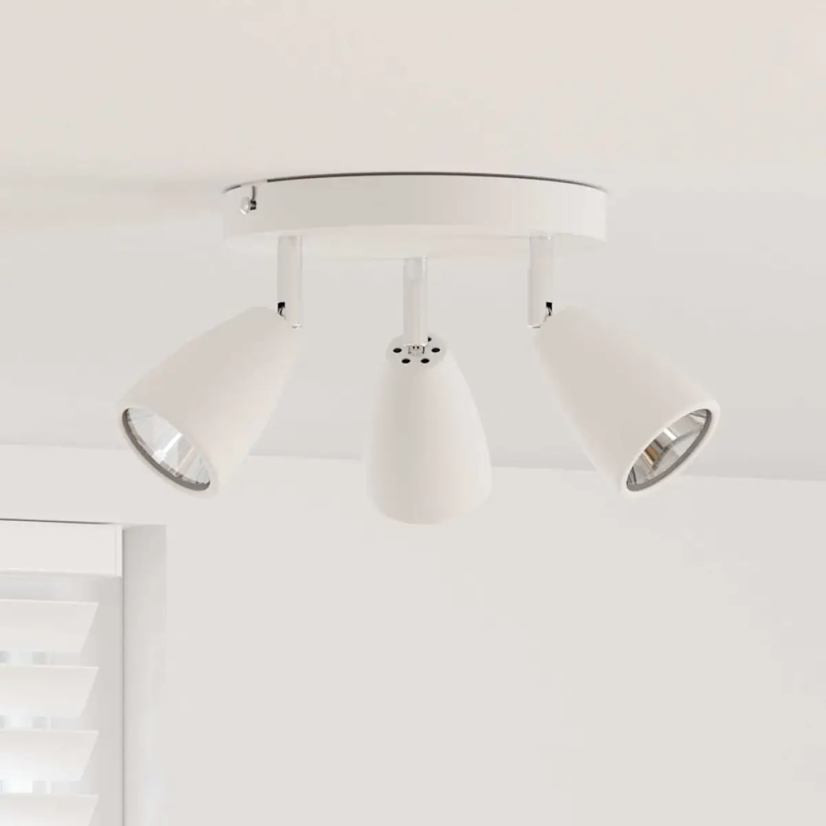 vidaXL vidaXL Ceiling Spotlight with Spotlights White 19 x 19 x 14.5 cm Metal - Spotlight