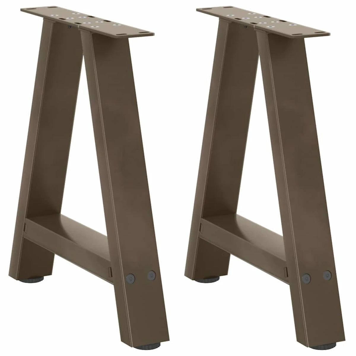VidaXL Coffee Table Legs 38x(42-43) cm Powder Coated Steel A Shaped For DIY Tables by vidaXL