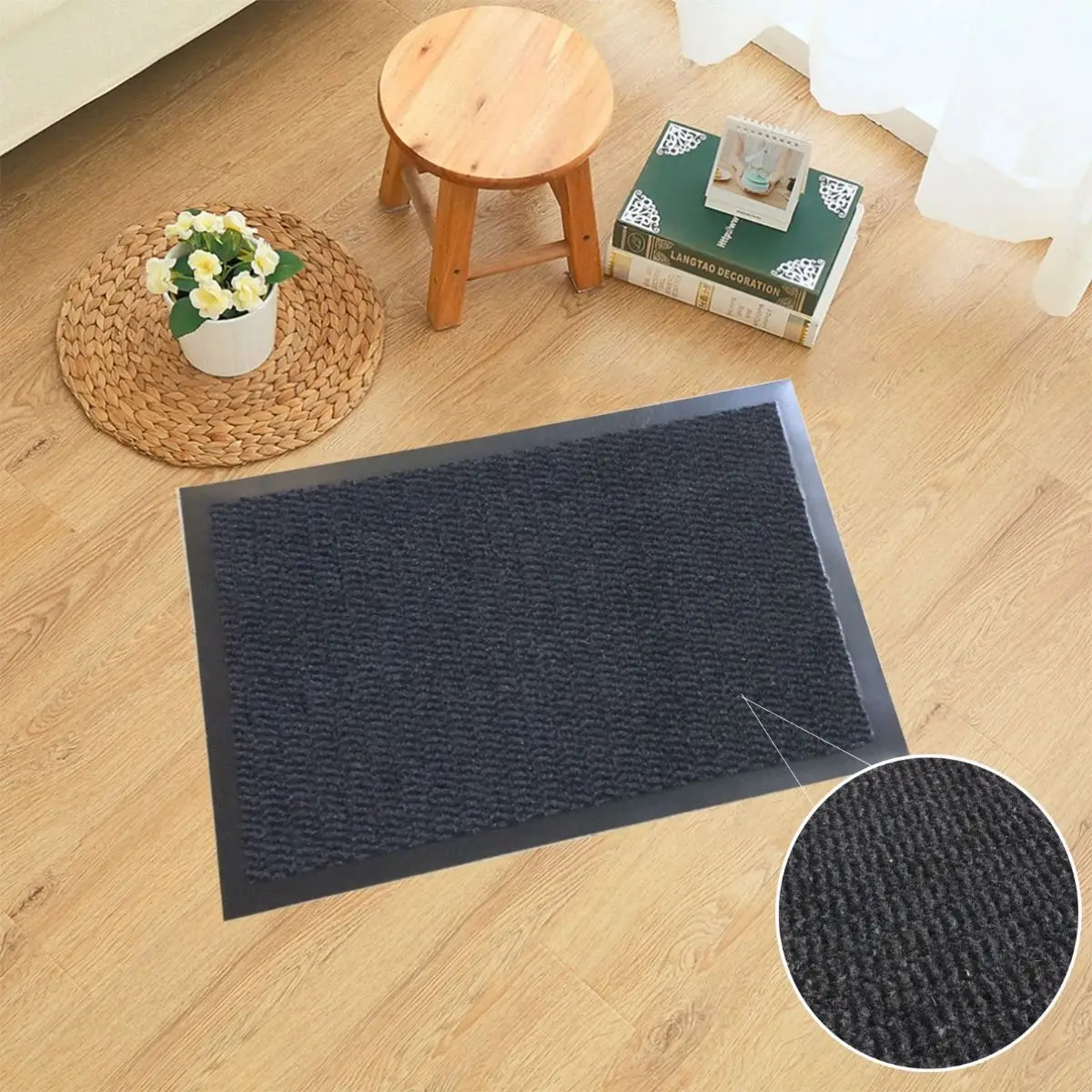 Un-Branded BARRIER MAT 90X120 ANTH - Rug