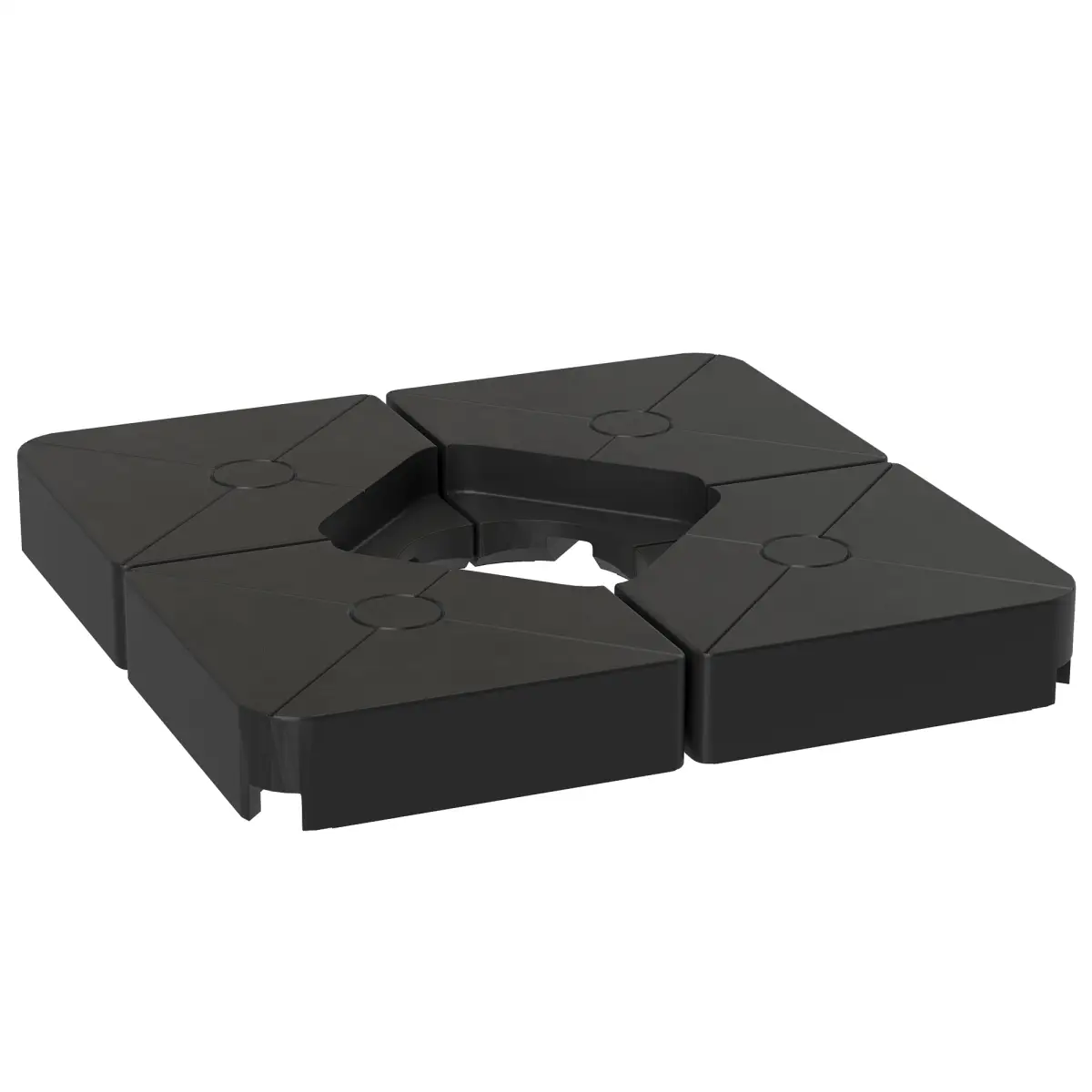 Outsunny Outsunny Umbrella Weights for Offset Parasols, 64kg Sand/55kg Water Filled - Parasol