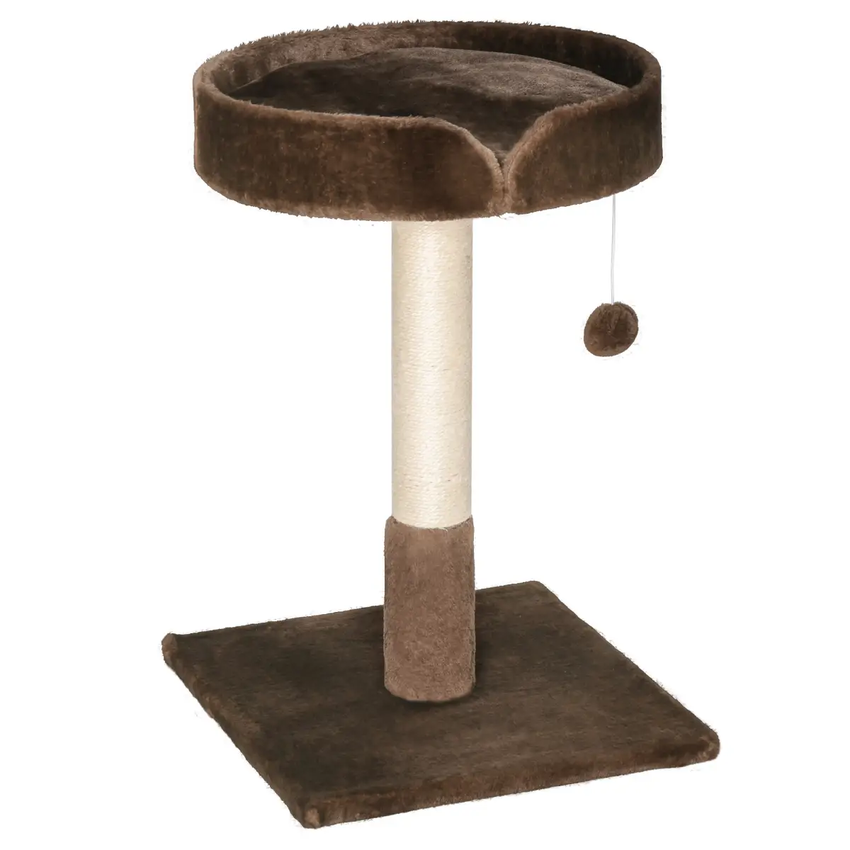 Unbranded Small Cat Tree for Indoor Cats W/ Sisal Scratching Post Bed Cushion Toy Pawhut - Cat Tree