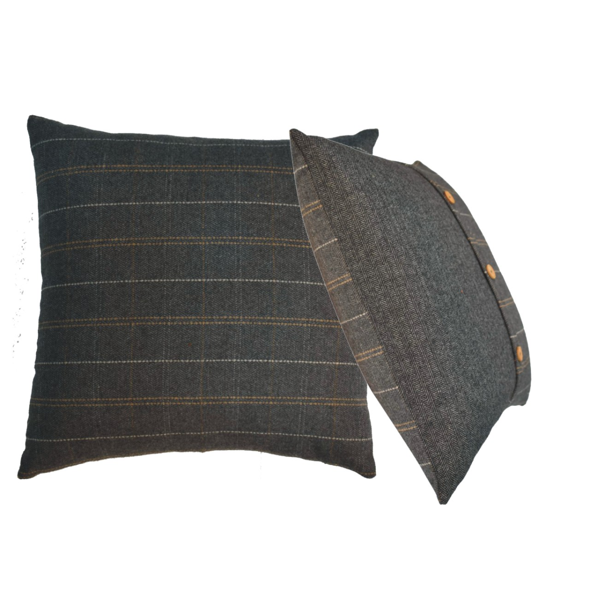 Artisan Furniture Quinn Pewter Cushion Set of 2, Black - from Artisan Furniture