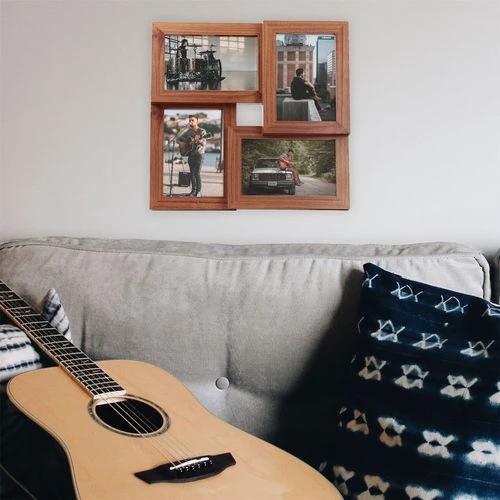 Maison & White Multi Picture Aperture 6" x 4" Photo Frame Wood | M&W - Photo Frame