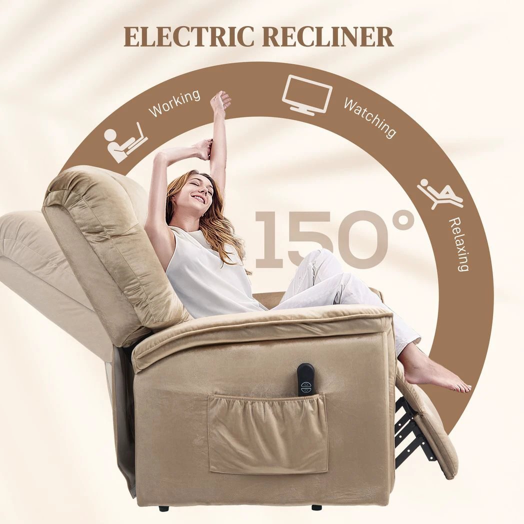 HOMCOM Power Lift Recliner Chair for Elderly w/ Remote Control - Recliner