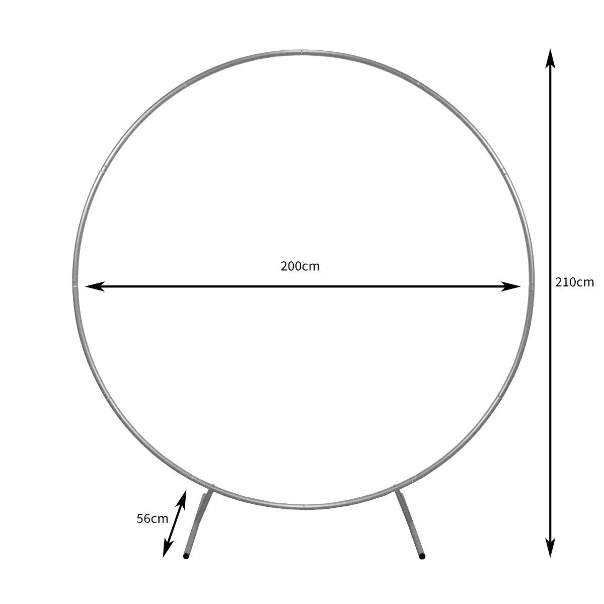 Monster Shop Wedding Moongate 200cm - Silver -