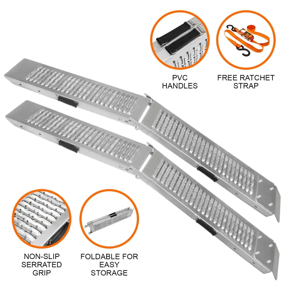 Monster Shop T-Mech Foldable Motorbike Ramps -