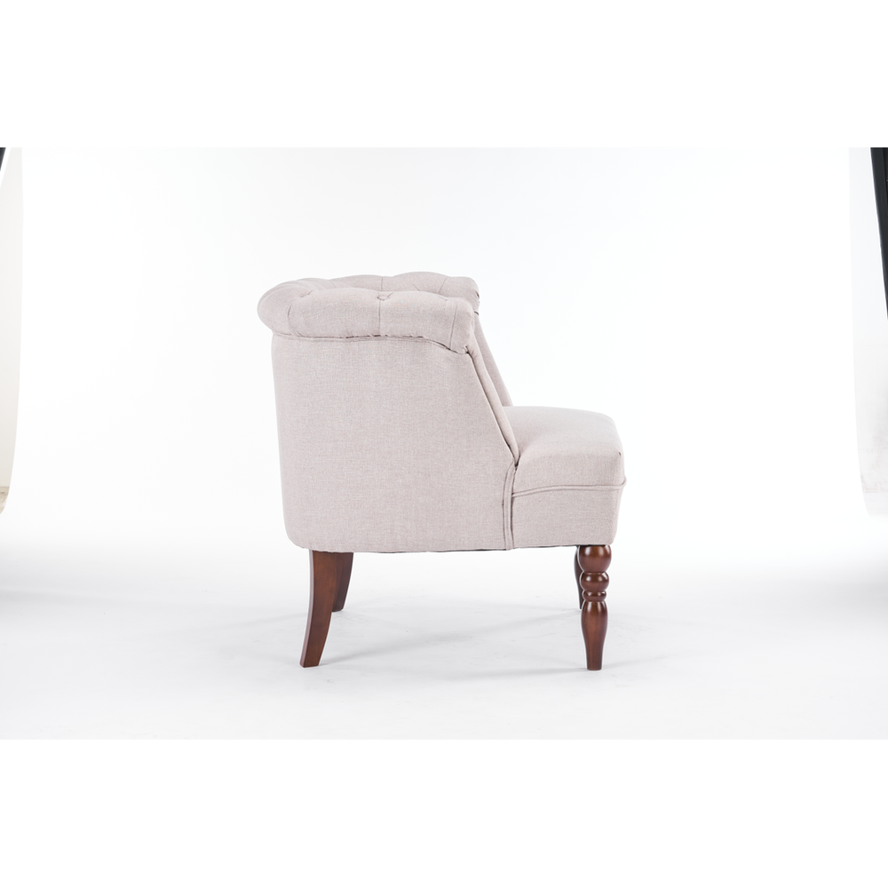 77CM CREAM LINEN ARM CHAIR by MSL