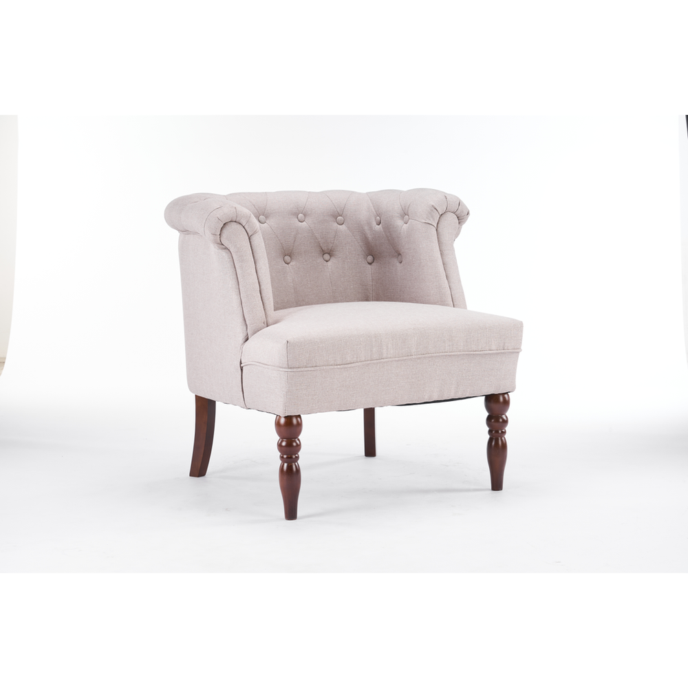 77CM CREAM LINEN ARM CHAIR by MSL