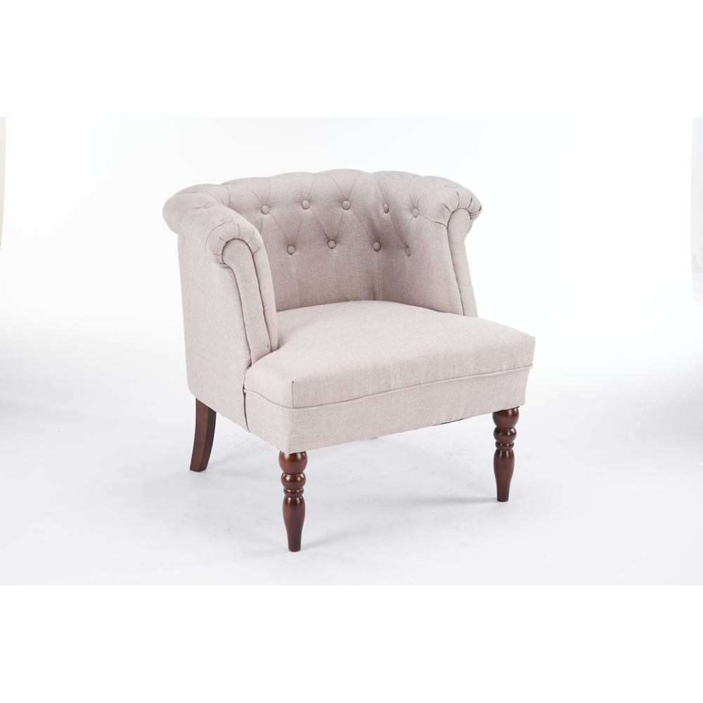 77CM CREAM LINEN ARM CHAIR by MSL