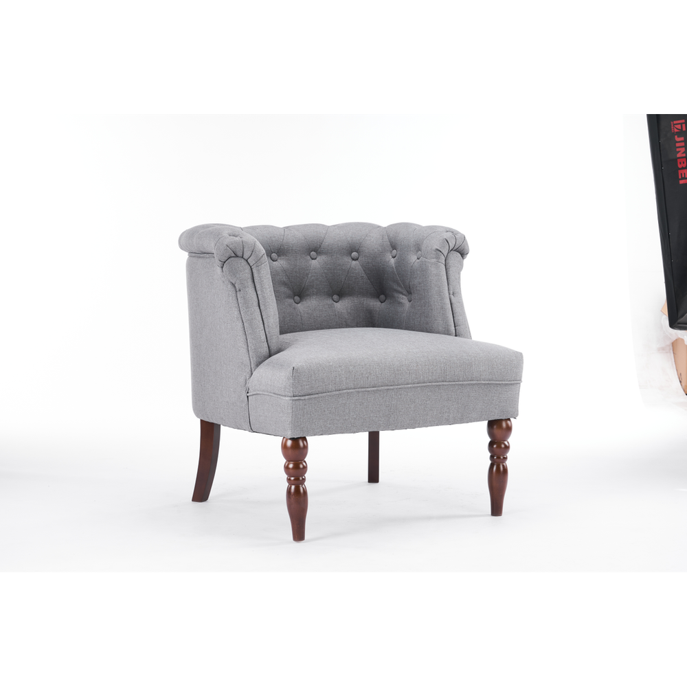 77CM GREY LINEN ARM CHAIR by MSL