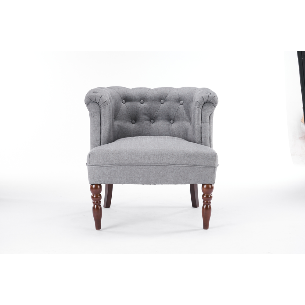 77CM GREY LINEN ARM CHAIR by MSL