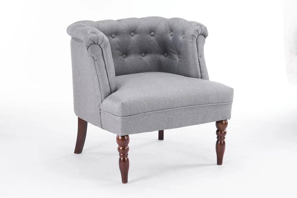 77CM GREY LINEN ARM CHAIR by MSL