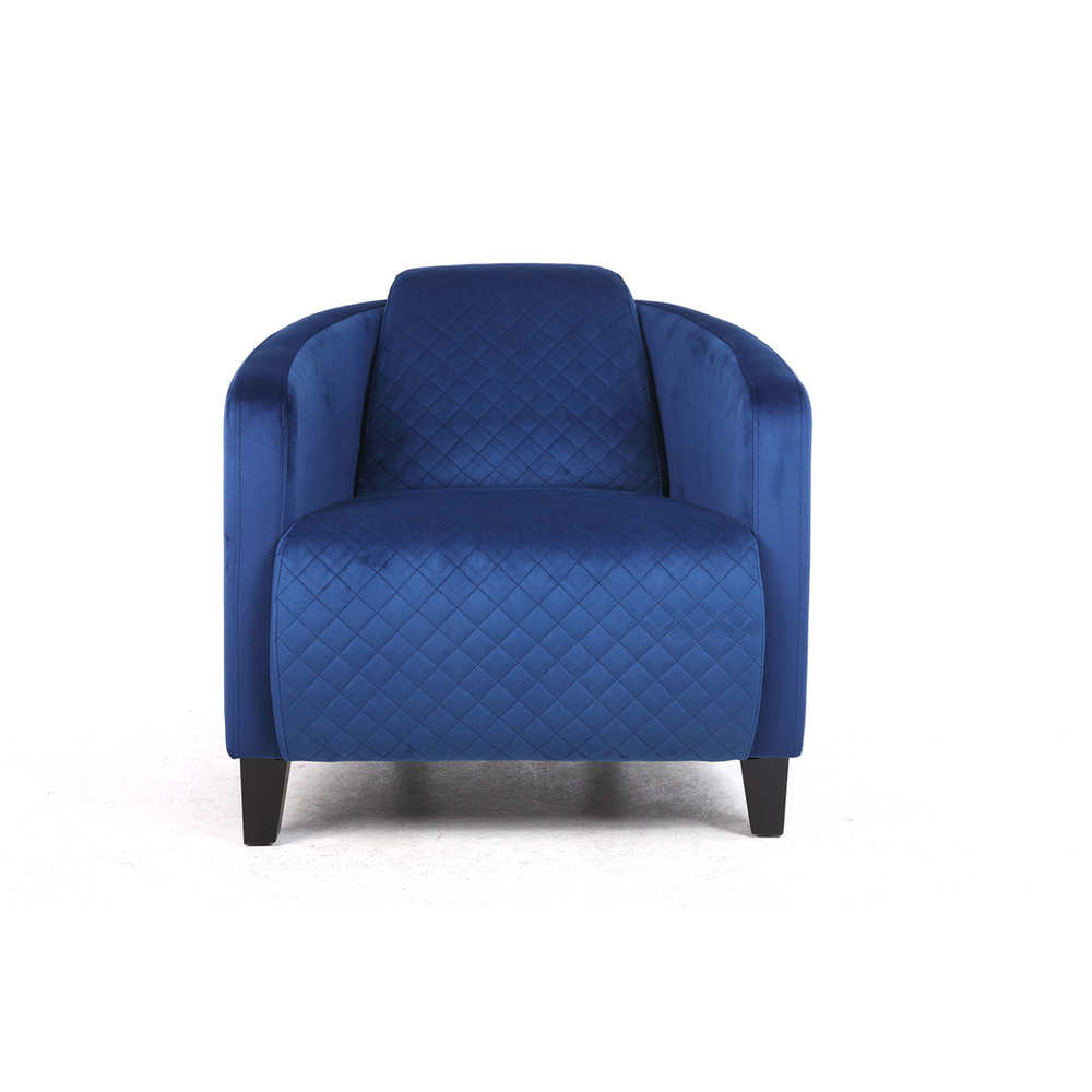 86CM BLUE COLOUR VELVET ARMCHAIR by MSL