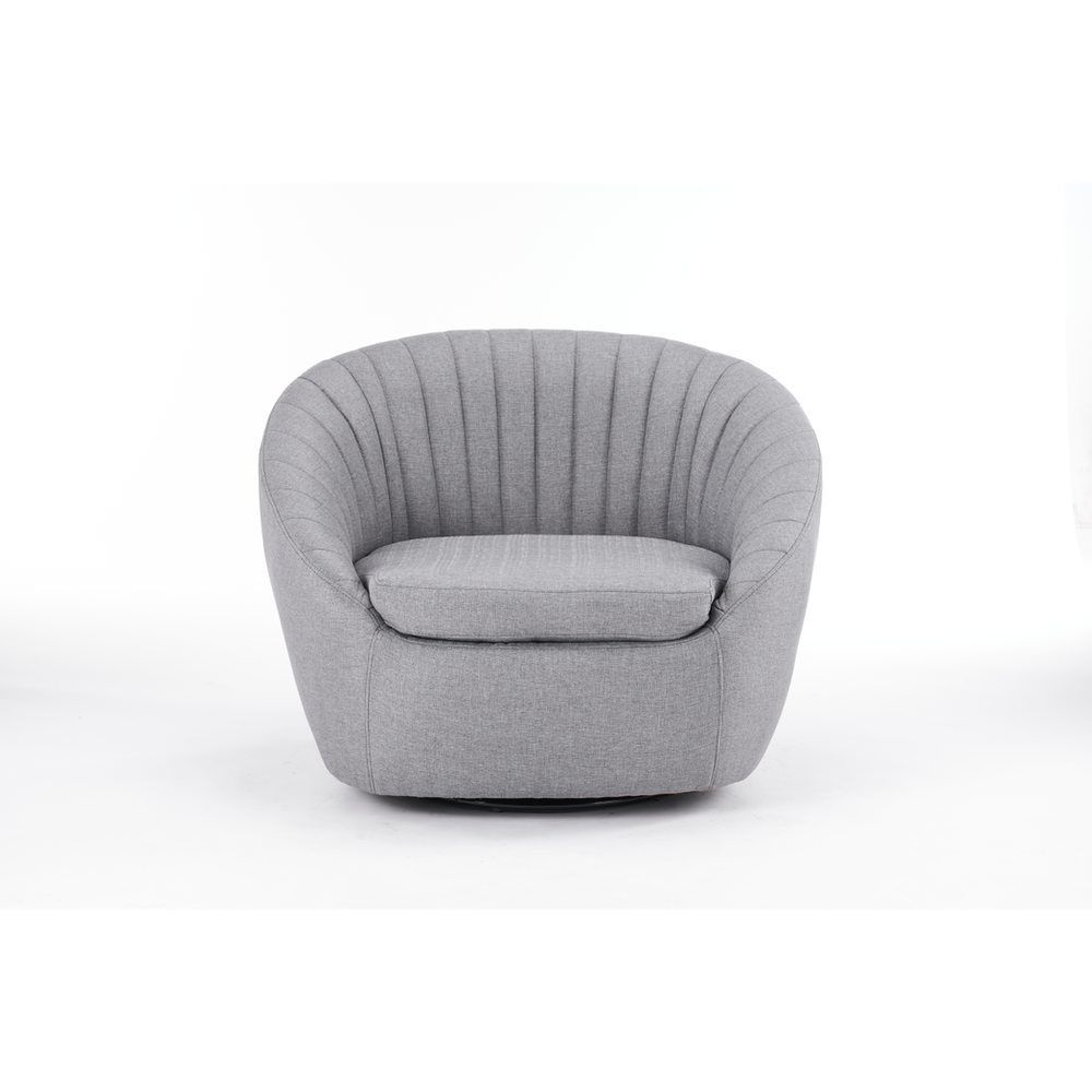 86CM GREY VELVET ARM CHAIR by MSL