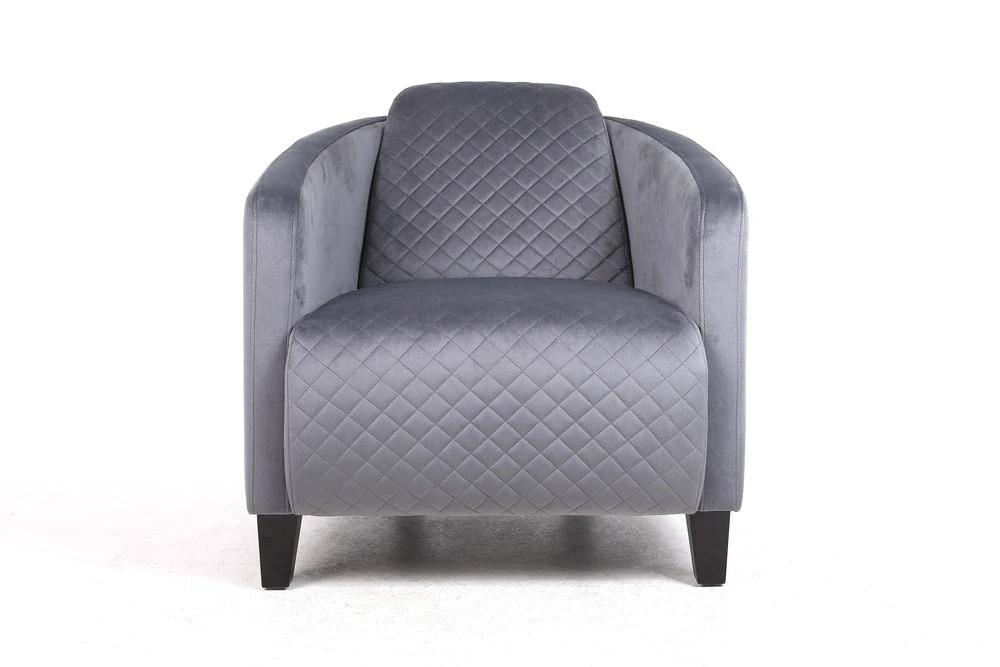 86CM LEAD COLOUR VELVET ARMCHAIR by MSL