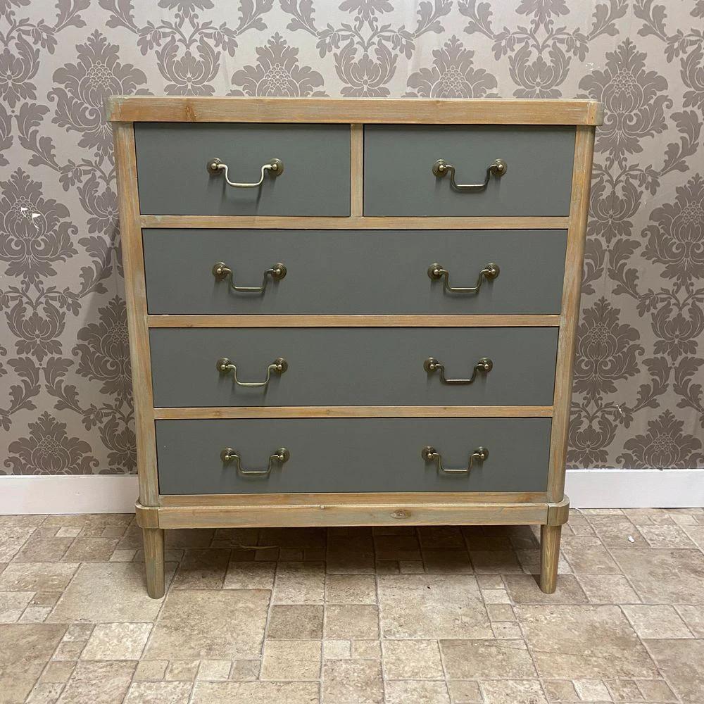 90CM WOODEN 5 DRAWER CHEST OF DRAWERS by MSL