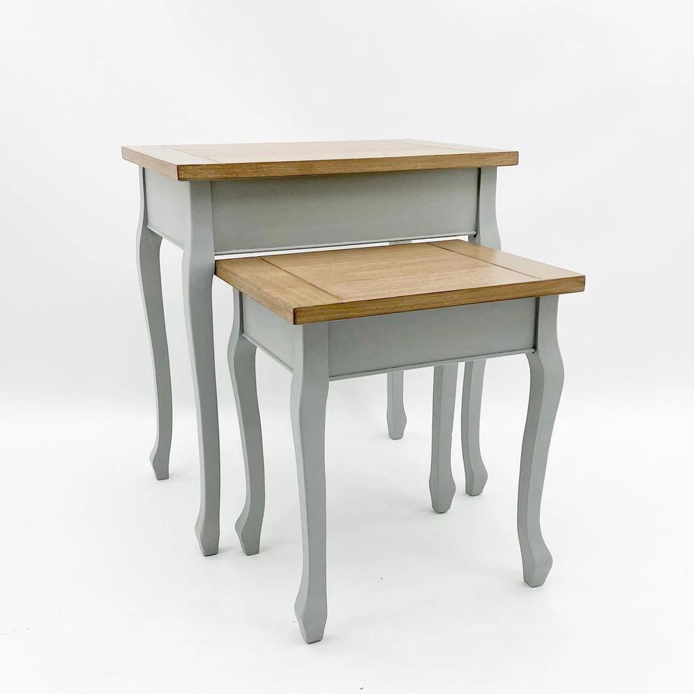 65/50cm Wooden Set 2 Nest of Tables by MSL