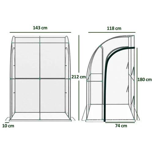 Walk-In Lean to Wall Tunnel Greenhouse by N/A