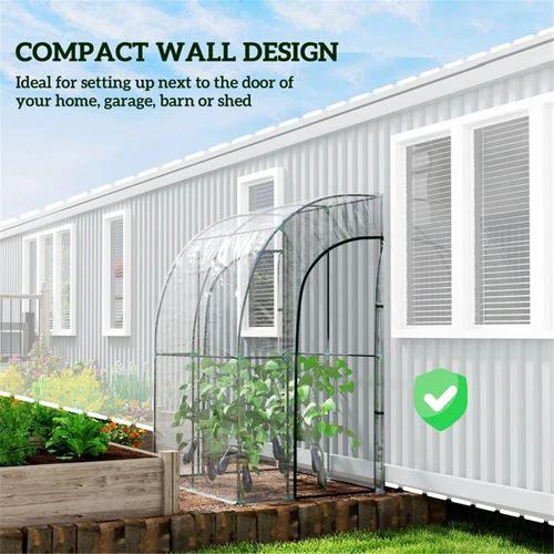 Walk-In Lean to Wall Tunnel Greenhouse by N/A