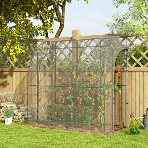 N/A Walk-In Lean to Wall Tunnel Greenhouse - Greenhouse