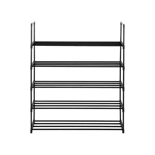 N/A 5 Tiers Shoe Rack Shoe Tower Shelf Storage Organizer For Bedroom, Entryway, Hallway, and Closet Black Color - Shoe Storage