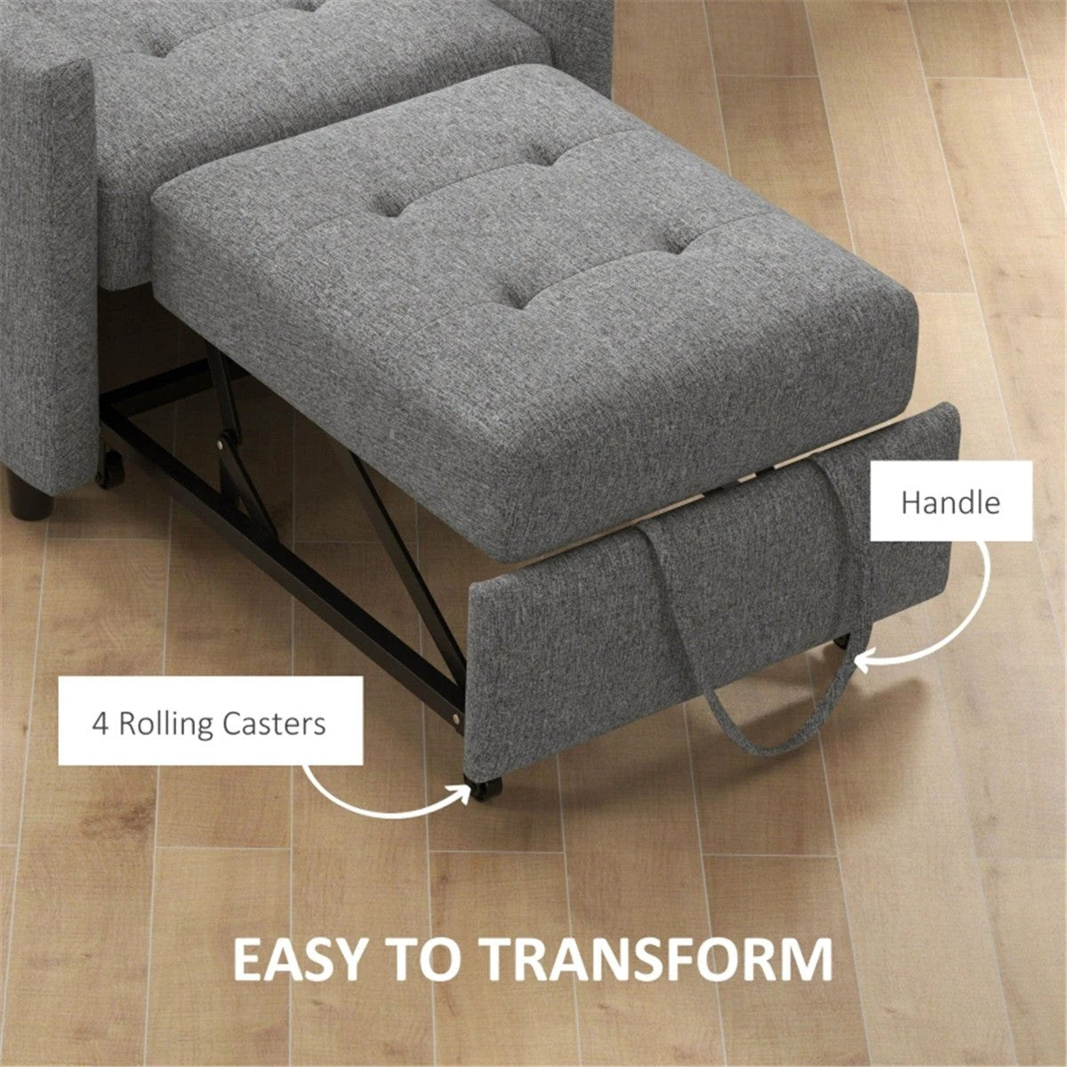 Sofa Chair /Single sofa bed Grey by N/A
