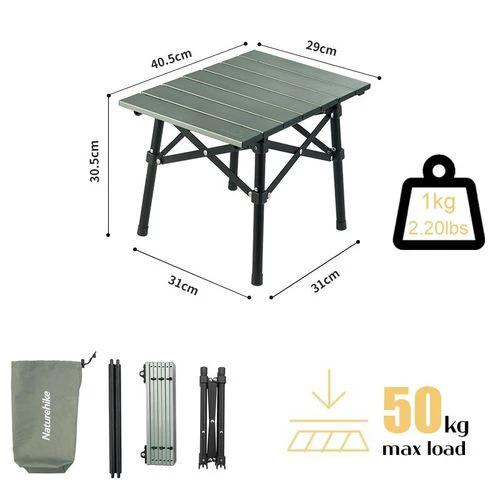 Naturehike Aluminum Alloy Folding Table Outdoor Camping Portable Barbecue Table Camping Picnic Table by Naturehike