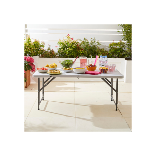 Neo Folding Picnic Table Portable 4FT Extendable Height by Neo