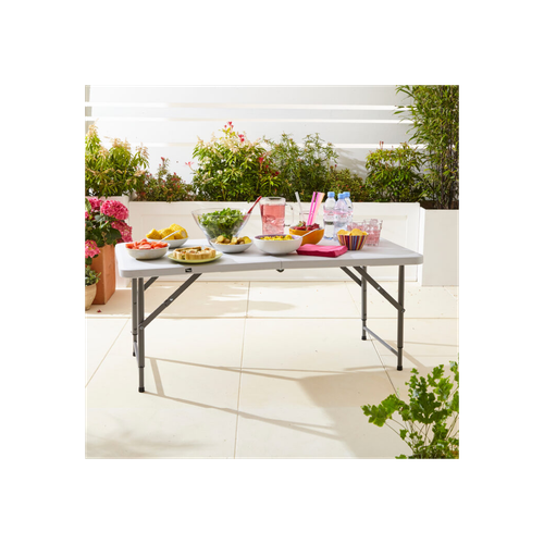 Neo Folding Picnic Table Portable 4FT Extendable Height by Neo