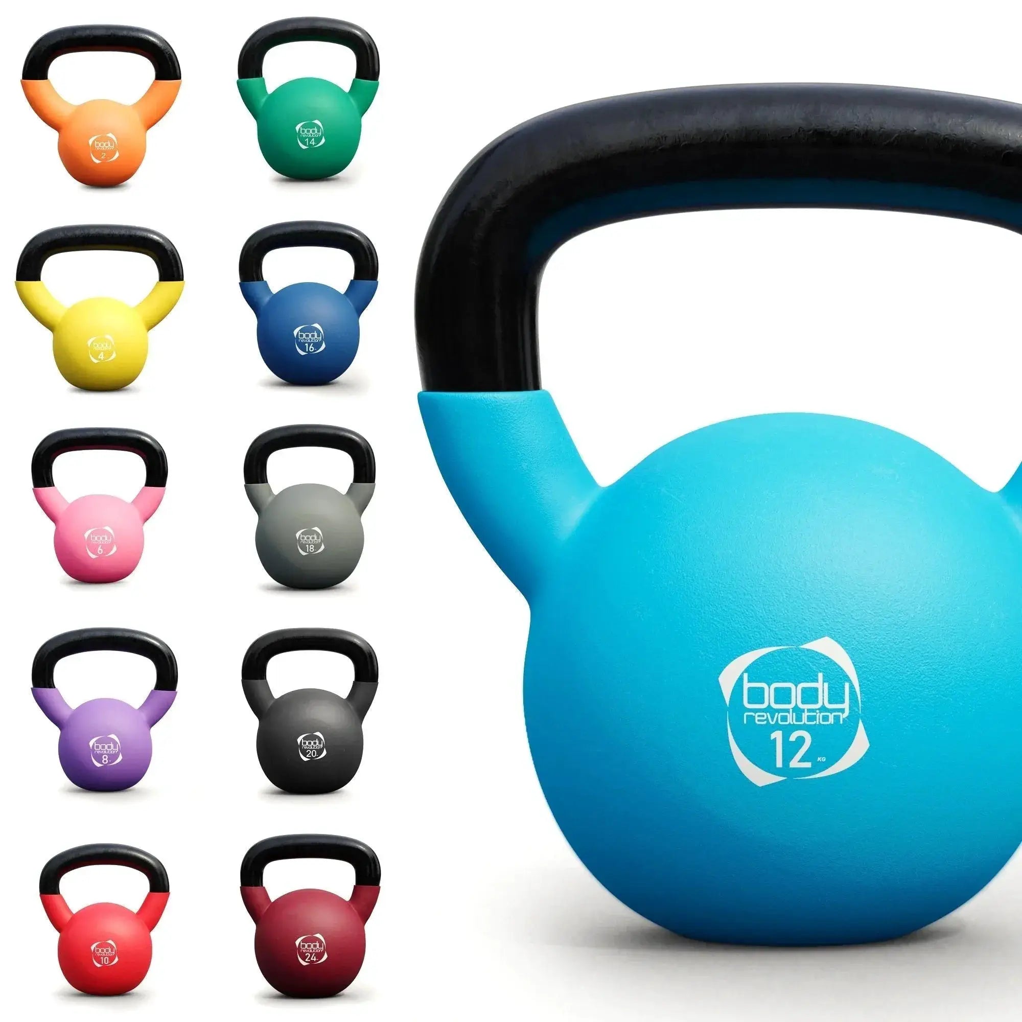 Monster Shop Body Revolution Neoprene Kettlebells 24kg Bundle -