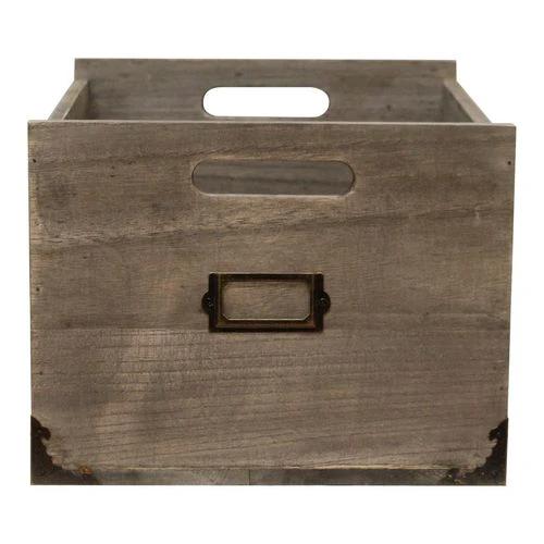 Order Notifications Wooden Office Storage Box, 26x32x20cm. - Office Storage