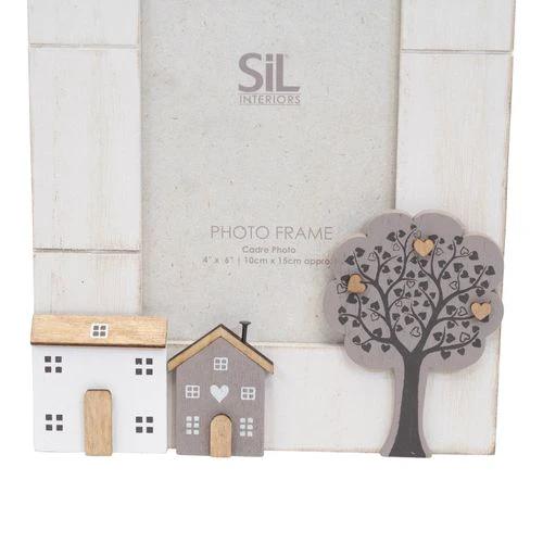 Order Notifications Wooden Houses Photo Frame 4x6 - Photo Frame