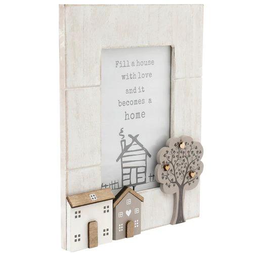 Order Notifications Wooden Houses Photo Frame 4x6 - Photo Frame