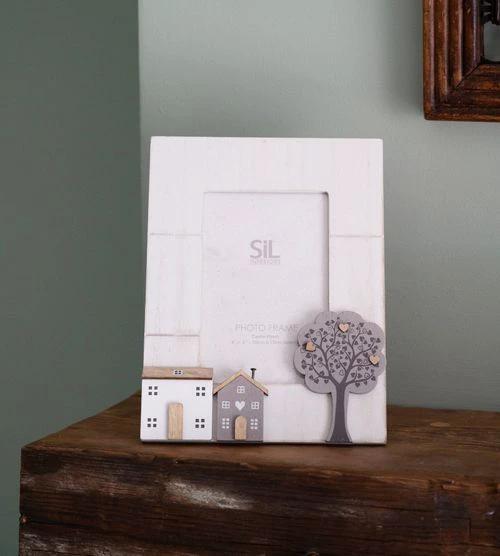Order Notifications Wooden Houses Photo Frame 4x6 - Photo Frame