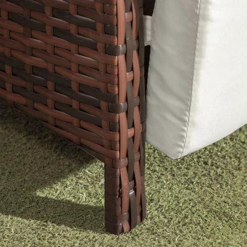 Outsunny 3 Pieces Rattan Bistro Set w/ Adjustable Backrest - Mixed-Brown by Outsunny