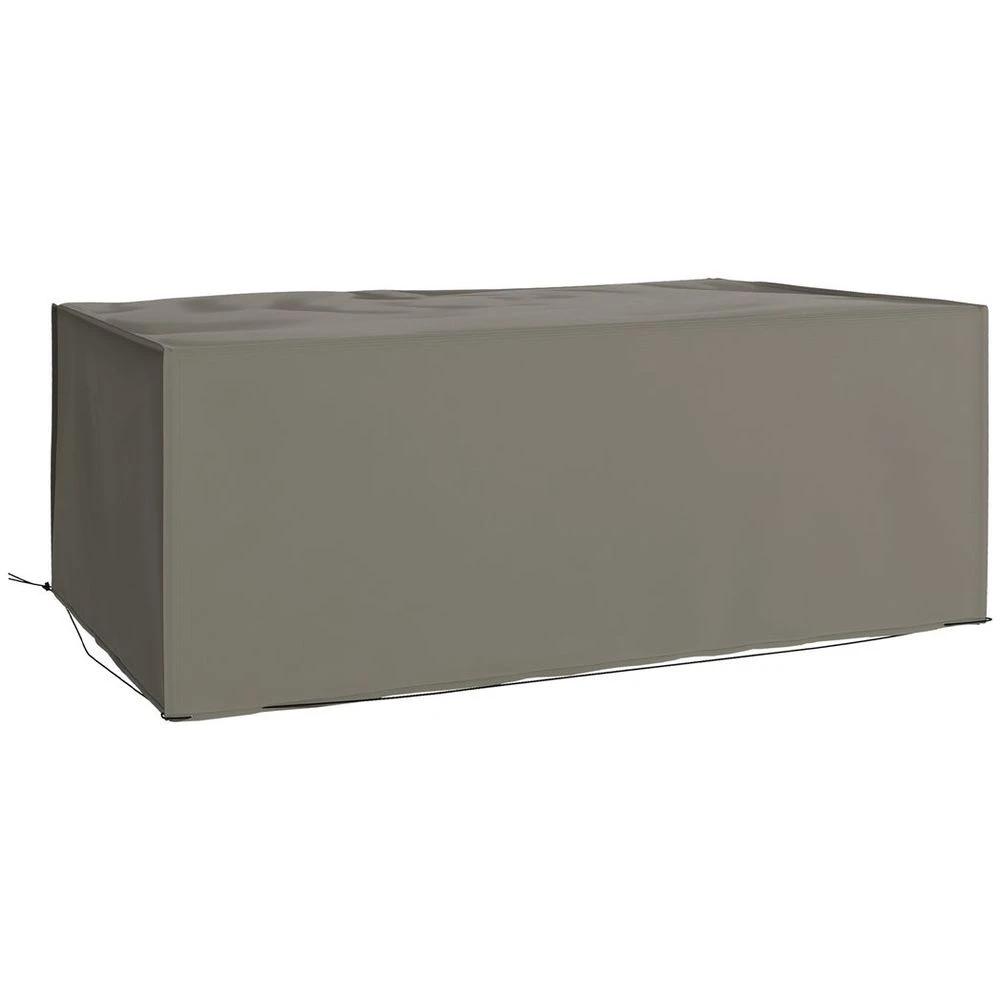 Outsunny Outsunny 210x140x80cm UV Rain Protective Cover for Garden Rattan Furniture Grey - Uncategorized Cover
