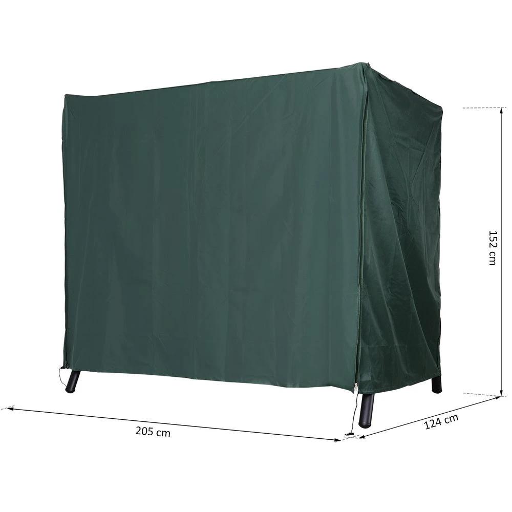 Outsunny 164cm Height Oxford Polyester Waterproof Swing Chair Cover Green - Uncategorized Cover