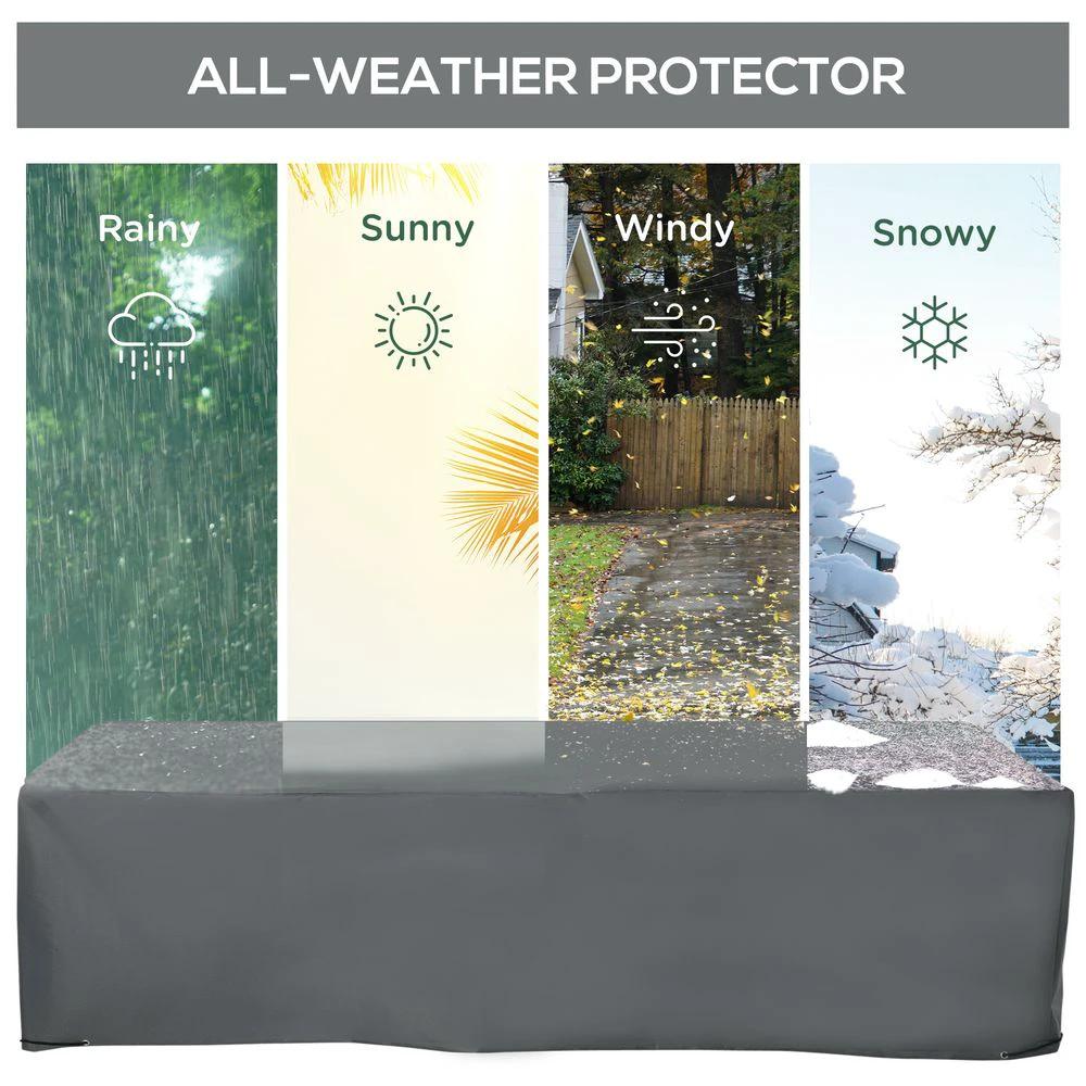 200x73cm Garden Furniture Cover Water UV Resistant Oxford Fabric by Outsunny